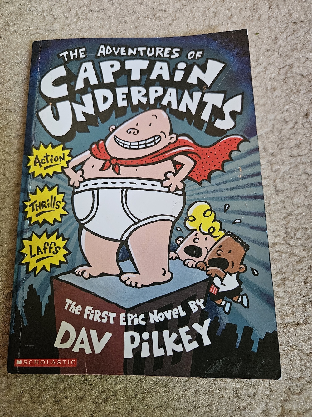 Scholastic Captain Underpants Book - Blue Cover